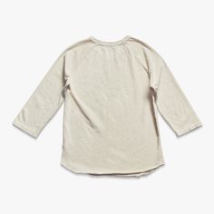 Women's Vintage Cotton Raglan Tee | Shinola® Detroit White Cotton Tops With Baseball Collar, Sporty Cotton Tops With Raglan Sleeves, Vintage Tops For Casual Gatherings With Relaxed Fit, Casual Soft-washed Cream Top, Casual Cream Soft-washed Top, Cotton Tops With Baseball Collar For Baseball Season, Cotton Raglan Sleeve Top For Loungewear, Casual Raglan Sleeve T-shirt For Loungewear, Jersey Crew Neck Tops For Baseball Season