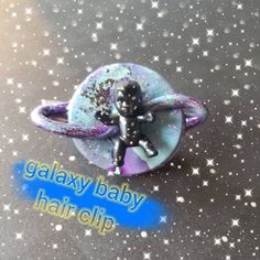 this tiny galaxy baby travels through space on a hair clip. aid them on their journey by letting them travel with you for a bit. Baby Hair Clips, Traveling With Baby, Barrette Clip, Baby Hair, Barrettes, Baby Hairstyles, Hair Clip, Vancouver, Hair Clips