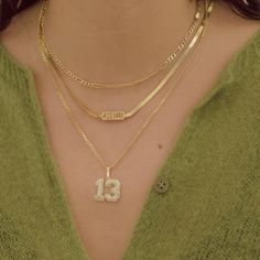 THE VARSITY NUMBER PENDANT NECKLACE – The M Jewelers Bubble Numbers, Wedding Anklets, M Jewelers, Safety Pin Earrings, Number Necklace, Initial Earrings, Lock Necklace, Nameplate Necklace, Engraved Jewelry