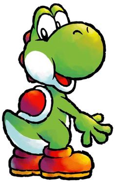 an image of a green cartoon character