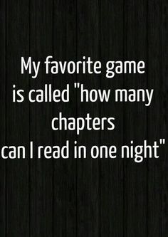 the text reads, my favorite game is called how many characters can i read in one night