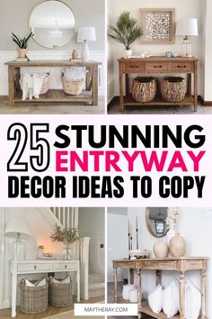 the top 25 stunning entryway decor ideas to copy in your home or office area