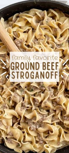 A close up picture on a pin of a pot of stroganoff with ground beef and egg noodles. A text box in the center of the picture with the name of the recipe on it. Crockpot Recipes Vegetarian, Hamburger Stroganoff Recipe, Easy Ground Beef Stroganoff, Homemade Beef Stroganoff, Beef Stroganoff Crockpot, Gravy Packet, Beef Stroganoff Easy, Ground Beef Stroganoff, Vegetarian Crockpot Recipes