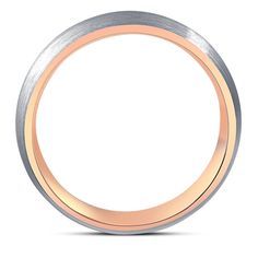 two tone gold and silver wedding ring with an inner band, on a white background