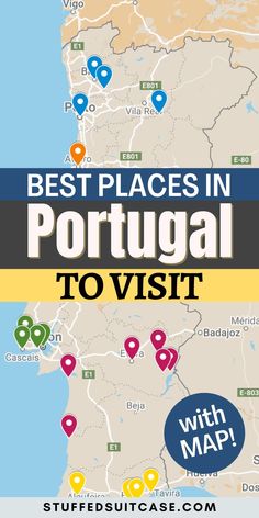 the best places in portugal to visit with maps and directions for all kinds of things