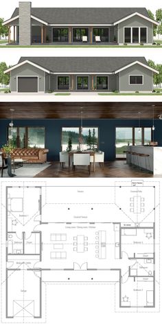 two story house plans with an open floor plan