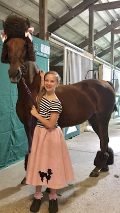 Human And Horse Costume, Horse Show Costumes, Horse Dress Up Ideas Costumes, Halloween Costume With Horse, Easy Horse Costumes For Horses, Horse And Rider Costumes Halloween Ideas, Costume Ideas For Horses