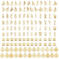 PRICES MAY VARY. 【Super Value Pack】 You will see 130pcs/5sets letter A-Z alphabet charm in 5 styles, sufficient quantity to meet your needs in different jewelry making or DIY crafting needs. 【Size】 Letter charm is about 0.2"-0.7"(6mm-17mm). Different size and classical design letter charms for all kinds of jewelry making. 【Meaningful Gift】 Our letter charms are suitable for your classmates, friends, family, relatives, lovers and so on as a gift, will be elegant jewelry accessories, and bring them exquisite decorative arts and crafts, showing your love and care. 【Wide Applications】 This letter pendant is perfect for making a variety of bracelet, anklet chain, necklace, earrings, keychains, bag hanging pendant, home decoration and other DIY project. 【Quality Guarantee】 If there is any issue Scrapbook Pieces, Alphabet Charm, Anklet Chain, Different Jewelry, Metal Letter, Abc Letters, Classical Design, Gold Shop, Letter Charm