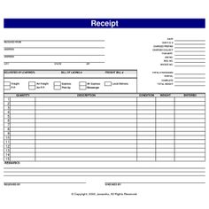 an invoice form is shown with the receipt