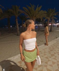 Holiday Outfits Summer Tenerife, Island Theme Outfit, Holiday Daytime Outfits, Mazatlan Outfits Beach Vacations, Car Meet Outfit Summer, Holiday Outfits Summer Daytime, Cabo Clubbing Outfits, Vaca Outfits Beach Vacations, Cute Summer Night Outfits