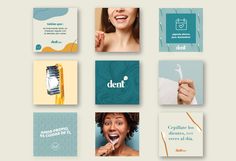 Dent :: Behance Clinic Social Media Design, Dental Clinic Social Media, Dental Marketing Social Media, Watch Banner, Clinic Social Media, Dentist Social Media, Dentist Branding, Dental Branding, Logo Dental