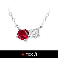 in stock Stone Pendant Necklace, Fine Jewellery Necklace, Stone Pendants, Cubic Zirconia, Jewelry Watches, Ruby, Fine Jewelry, Pendant Necklace, Sterling Silver