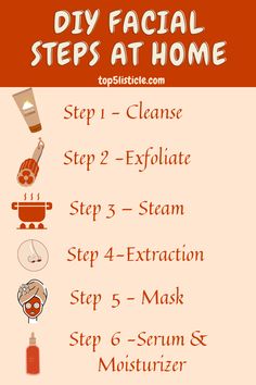 Professional Facial Steps, Home Facial Steps, Facial Steps At Home, Facial Steps, Home Facial Treatments, Facial Benefits, Facial Care Routine, Diy Facials, Home Facial