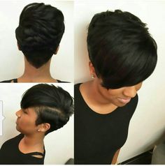 Short Black Hair, Mohawk Hairstyles, Sassy Hair, Hairstyle Gallery, Relaxed Hair, Girl Short Hair, Short Cut, Short Styles, Short Hairstyle