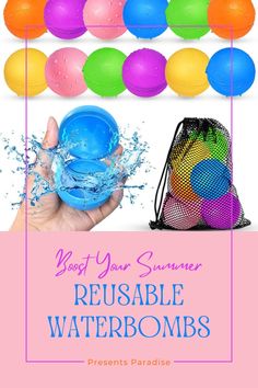 Upgrade your summer fun with our Reusable Water Balloons, eco-friendly and endlessly entertaining. Simply fill, throw, and refill for hours of splash-tastic enjoyment without the waste—perfect for staying cool and active in the sun. Stay Cool, Summer Fun, The Sun, Balloons, Eco Friendly, Sun