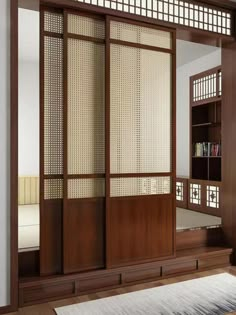 Rattan solid wood folding partition door Japanese sliding door Chinese rattan cupboard door Japanese Design Interior, Japan Home Design, Japanese Sliding Door, Rattan Cupboard, Entryway Divider, Japanese Style Sliding Door, Interior House Doors, Shoji Sliding Doors, Sliding Partition Doors