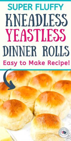 the recipe for homemade yeast rolls is easy to make, and it's so delicious