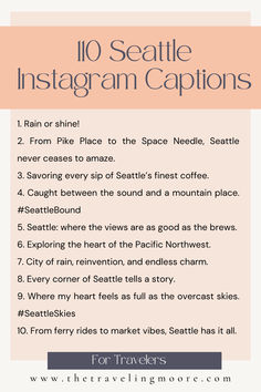 110 Captivating Seattle Captions for Your Instagram Travel Diary Instagram Highlight Covers Icons, Instagram Highlight Icon