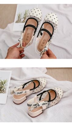 Girls Polka Dot Mesh Slingback Sandals - Momorii 2 A, A 4