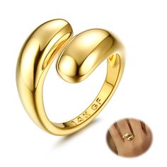 PRICES MAY VARY. [Fashion Gold Ring]: There are various ring styles to choose from in the 14k gold ring, including CZ inlaid chunky ring, dome ring, and open ring. You can wear it alone or stack it with your other chunky rings gold. [High Quality Materials] : Gold Ring 14k gold filled and adopting 14K gold plating process, providing additional strength and durability, not easy to tarnish and not allergic. Highly polished to prevent oxidation and maintain a long-lasting luster. [14K Gold Ring]: C Dome Rings, Rings Elegant, Ring Styles, Chunky Ring, Dome Ring, Chunky Rings, Rings Gold, Jewelry Images, Domed Ring