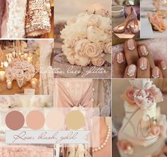 the instagram page for champagne wedding colors