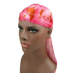 Long Tail Satin Print Turban Hijab Cap Hair Accessories Chemo Hat For Men Women Features: Fashion design,100% Brand New,high quality! Season:Spring Summer Autumn Gender:Women Men Occasion:Daily,Casual Material:Chiffon Pattern Type:Solid Style:Casual Sleeve length: Fit:Fits ture to size Thickness:Standard How to wash:Hand wash Cold,Hang or Line Dry What you get: 1 PC Hat Note Please compare the detail sizes with yours before you buy!!! Colors may be slightly different depending on computer and monitor settings Please allow 1-3cm differs due to manual measurement, thanks (All measurement in cm and please note 1cm=0.39inch) Size chart: Size: one size.  Color: Pink.  Gender: unisex.  Age Group: adult. Turban Hijab, Pirate Hat, Hijab Caps, Head Ties, Pirate Hats, Chemo Hat, Camouflage Print, Black Flowers, Hat For Man