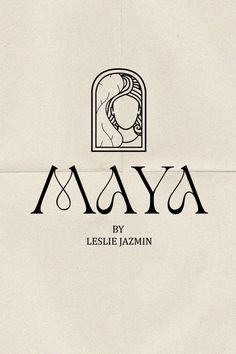 the logo for avaya by essie jazmin is shown in black and white