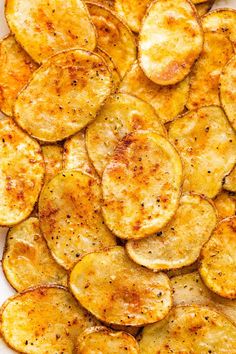 baked potato chips on a white plate