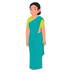 Indian female character with saree, fema... | Premium Vector #Freepik #vector #indian-saree #woman-girl #female #sari Indian 2d Character Design, Mother Character Design, Woman Cartoon Characters, Indian Woman Illustration, Women Cartoon Characters, Women Character Design, 2d Cartoon Character, Mother Character, Indian Cartoon