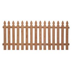 This French Gothic style semi-private fence panel is 3.5-ft tall and 8-ft wide. Just finish it off with your choice of paint or stain for a customized look. Lowe's 3.5-ft x 8-ft Incense Cedar Gothic Spaced Picket Fence Panel in Brown | 160284 Gothic Fence, Chicken Yard, Privacy Fence Panels, Picket Fence Panels, Yard Inspiration, French Gothic, Pallet Fence, Fence Styles, Cedar Fence