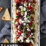 a platter filled with lots of different types of food