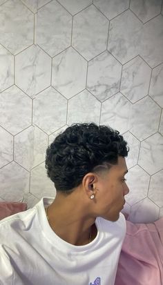 Amazing Haircut Designs for Men (Detailed Gallery) | Simple & Easy Haircut Design Ideas For Men Short Curly Hair Taper, Short Curly Taper, Hair Designs For Men Lines, Mid Taper Curly Hair, Haircut For Men Short Hair, Cute Hair Designs, Back Taper Design, Taper Design Haircut, Haircut For Men Short