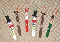 christmas decorations made out of popsicle stick ornaments