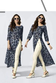 Top Dot dusk long casual Kurti Catalog http://www.jhumarlalgandhi.com/portfolio/top-dot-dusk-long-casual-kurti-catalog/ Contact on +919712677711 Girls Suit Design, Party Wear Dress Design, Punjabi Suit Design, Dress Design Ideas, डिजाइनर कपड़े, Casual Kurti, Party Wear Dress