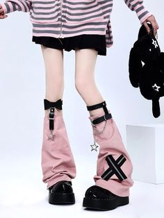 The price is for a pair of leg warmers only, others are not included. Leg Accessories, Black Leg Warmers, Punk Style Outfits, Pastel Goth Fashion, Leg Warmer, Kawaii Fashion Outfits, Fashion Inspiration Design, Really Cute Outfits, Fashion Design Clothes