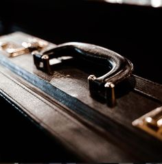 an open suitcase sitting on top of a table