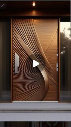 an image of a modern wooden door