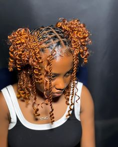 Copper Passion Twists, Short Island Twist, Double Space Buns, Short Braids Hairstyles, Short Hair Twist Styles, College Hairstyles, Lemonade Braids Hairstyles, Double Space