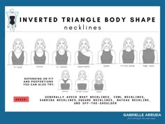 You know you’re an inverted triangle body type but you’re not sure what to do with that information? Well, this your comprehensive style for the inverted triangle. Including how to build a wardrobe for the inverted triangle, inverted triangle outfits, dresses for inverted triangle body shape and more. Inverted triangle fashion doesn’t have to be hard with this style guide. Learn to dress better and find your style and outfit for inverted triangle body shape. Build a wardrobe | tips to dress bet Tips For Inverted Triangle Shape, Business Casual For Inverted Triangle, Neckline Inverted Triangle, Necklines For Inverted Triangle Body Shape, Inverted Triangle Bridesmaid Dress, Blouses For Inverted Triangle Body Shape, Crop Tops For Inverted Triangle Shape, Sweaters For Inverted Triangle Body Shape, Inverted Triangle Style Guide