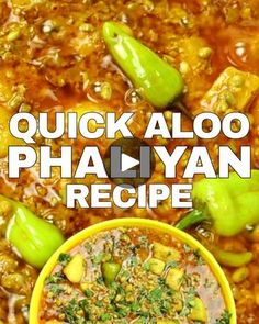 the cover of quick aloo phadvan recipe