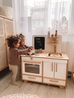 The cooking play has nothing to do with gender and teaches children loads of important life skills. Let your little chef unleash talents and passions for cooking with this pretend play kitchen set! Ideal for imaginative role play, our kid's furniture is just a perfect size for a little cook. With a range of individual units (bake oven, cooking stove, kitchen cabinets, blackboard, etc.), each representing an essential element of the cooking process, all parts make an independent play and collabor Wooden Ikea Kitchen Toy, Kids Wooden Kitchen, Wooden Kitchen Set Toy, Wooden Kitchen Set, Toddler Play Kitchen, Wooden Play Kitchen Kidkraft, Toddler Play Kitchen Bed Bath & Beyond, Pretend Play Kitchen, Kids Pretend Play