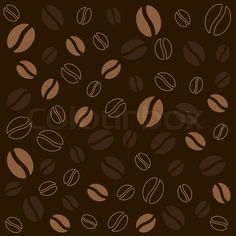 coffee beans on a dark background with brown and tan colors, seamlessly in the center