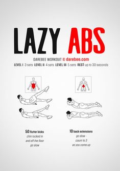 the poster shows how to do lazy abss