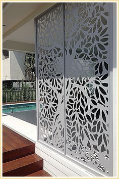 Outdoor Privacy Screens - Reward yourself today! Visit to see the great brands and products you need today. Residential Gate, Outdoor Screen Panels, Decorative Metal Screen, Decorative Screen Panels, Patio Privacy Screen, Laser Cut Screens, Patio Privacy