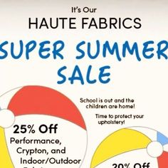 an advertisement for the summer sale is shown