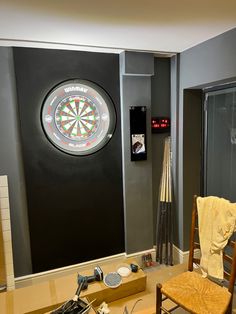 Dart Board Surround and Wall Protector Snooker Room, Activity Room, Computer Room, Dart Board, Basement Ideas, Social Club, Dart, Acrylic Paint, Basement