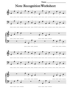 sheet music worksheet with notes and notations