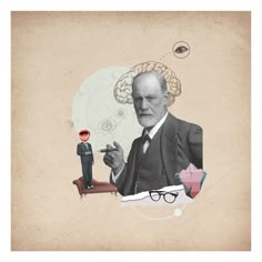 Psychology Profile Picture, Psychology Posters, Dream Psychology, Sigmund Freud, Aesthetic Design, Art And Technology, Psychologist, S Pic