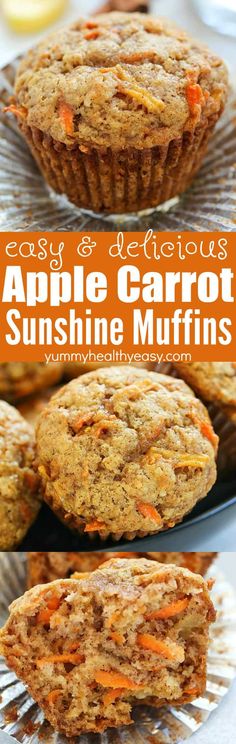 an easy and delicious apple carrot muffins recipe