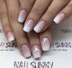 Franse ombré #nails #naildesigns #nailart Ombre French Nails, Beach Nail, Unghie Sfumate, Ombre Acrylic Nails, Ombre Nail Designs, Bride Nails, Pink Nail, Bridal Nails, French Tip Nails